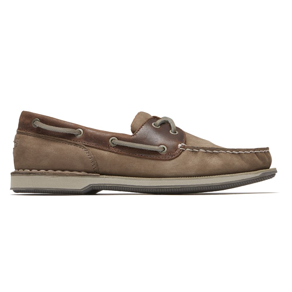 Pantof De Barcă Barbati Rockport Perth Taupe - Romania 2536-CMTAX